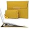 HYZUO 1516 Inch Laptop Sleeve Case Bag with Stand for MacBook Pro 16 M5M4M3M2M1 ProMax A3428 A3429 20262019 MacBook Pro 15 20152012 Samsung Galaxy Book FlexPro 15 Olive YellowSmiley