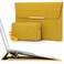 HYZUO 1516 Inch Laptop Sleeve Case Bag with Stand for MacBook Pro 16 M5M4M3M2M1 ProMax A3428 A3429 20262019 MacBook Pro 15 20152012 Samsung Galaxy Book FlexPro 15 Olive YellowSmiley