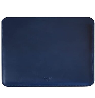Aartedesign Genuine Vintage Leather Sleeve case 13inch MacBook AirMacBook Pro M1 M2 M3 M4 20182026 Horizontal Blue