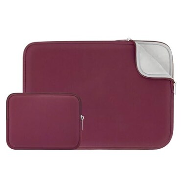 RAINYEAR make life easier RAINYEAR 15 Inch Laptop Sleeve Protective Case Cover with Accessories Pouch Compatible with 154 MacBook ProAir A3448 A3241 A2941 A3114 A1938 A1707 A1990 Red Upgraded Version