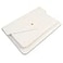 Benfan Leather Laptop Sleeve 13 Inch Compatible for 2024 13inch MacBook Air A3113 M313 MacBook Pro M2 Surface Pro 3 4 5 6 7 Dell XPS 13 Color White