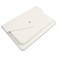 Benfan Leather Laptop Sleeve 13 Inch Compatible for 2024 13inch MacBook Air A3113 M313 MacBook Pro M2 Surface Pro 3 4 5 6 7 Dell XPS 13 Color White