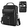 CaseDeer 11 inch iPad Sleeve Carrying Leather Bag for 2026 iPad Pro 11 M5 M4 iPad Air 11 M4 M3 M2 iPad A16 with Magic Keyboard Protective Padded Travel Shoulder Crossbody Case with Handle Black