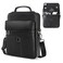 CaseDeer 11 inch iPad Sleeve Carrying Leather Bag for 2026 iPad Pro 11 M5 M4 iPad Air 11 M4 M3 M2 iPad A16 with Magic Keyboard Protective Padded Travel Shoulder Crossbody Case with Handle Black