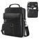 CaseDeer 11 inch iPad Sleeve Carrying Leather Bag for 2026 iPad Pro 11 M5 M4 iPad Air 11 M4 M3 M2 iPad A16 with Magic Keyboard Protective Padded Travel Shoulder Crossbody Case with Handle Black
