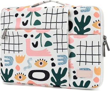 SANFAN 360 Protective 3 Pockets Laptop Sleeve Case Bag with Handle for MacBook Air 15 inchMacBook Pro 16 inch and 156 inch Screen Laptop Garden