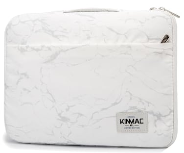 Kinmac 360 Heavy Duty Protective Laptop Computer Sleeve case Bag Cover with Handle for MacBook Pro 14 inch14 inch144 inch HP Lenovo Dell ASUS Acer Laptop White Marble