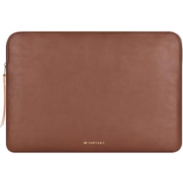 Comfyable Slim Protective Laptop Sleeve Compatible with 1314 Inch MacBook Air MacBook Pro M5M4M3M2 ProMax 2026 Mac Travel Case Laptop Pouch Slim PU Leather Cover Brown