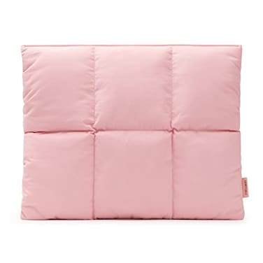 Comfyable Puffy Laptop Sleeve 15 16 Inch Quilted Puffer Laptop Carrying Case for Women Pillow Pouch Compatible for MacBook Air M5 MacBook Pro M5 ProMax 2026 Pink
