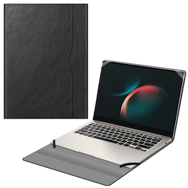 Fintie Sleeve Case for 14 Inch Samsung Galaxy Book4 ProSamsung Galaxy Book3 Pro Premium PU Leather Protective Portfolio Book Cover with Pocket Black