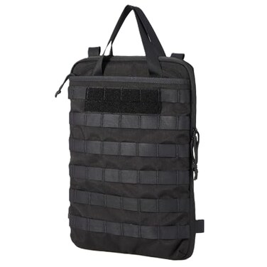 Cargo Works Tactical MOLLE Laptop Sleeve WaterResistant Slim 15 Tech Organizer with Customizable Storage for Laptop Accessories