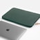 Comfyable Slim Protective Laptop Sleeve Compatible with 1314 Inch MacBook Air MacBook Pro M5M4M3M2 ProMax 2026 Mac Travel Case Laptop Pouch Slim PU Leather Cover Midnight Green