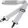 Askuko 56 Inch Shoulder Strap Universal Adjustable Shoulder Belt Replacement Laptop Bag Shoulder Strap with Metal Hooks for Briefcase Laptop Messenger Crossbody Bag Luggage Duffel Camera Grey