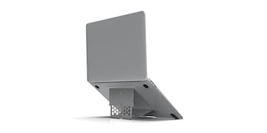 MAJEXTAND PaperThin Stand for MacBook Laptop Riser Slim Portable Ergonomic Ventilated Stand 6 Adjustable Heights from 21 to 36 Compatible with Laptops Up to 18 US Patented Space Gray