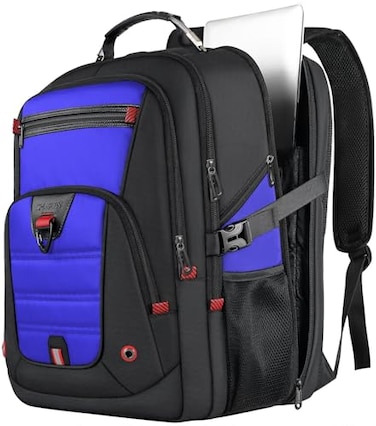 Z-MGKISS Extra Large Backpack Travel Laptop Bag for Men LongTerm Durability AntiTheft College Backpack Water Resistant TSAApproved 173 Inch Rucksack Bag Heavy Duty Business Weekender Bag Blue