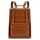 ECOSUSI Laptop Backpack for Women PU Leather Backpack Vintage for Laptop 156 inches Computer Bag College Bookbag Brown