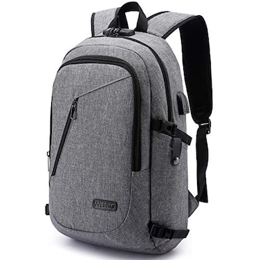 WENIG Laptop BackpackBusiness Travel Anti Theft Backpack for Men Women with USB Charging PortSlim Durable Water Resistant Computer Backpack Fits 156 Inch Laptop NotebookGrey