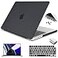 Teryeefi for M5 MacBook Pro 14 Inch case M4 M3 M2 M1 2023 2022 2021 Release Model A2918A2992 A2442A2779A3185A3434 Plastic Hard Shell Case with Keyboard Skin Screen Protector Black