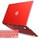 IBENZER Compatible with MacBook Air 11 Inch Case Model A1370 A1465 Soft Touch Plastic Hard Shell Case Bundle with Keyboard Cover for Mac Air 11 Red A11RD1
