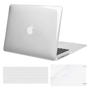 MOSISO Compatible with MacBook Air 13 inch Case Models A1369 A1466 Older Version 20102017 Release Protective Plastic Hard Shell Case Keyboard Cover Screen Protector Crystal Clear