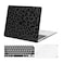 MOSISO Compatible with MacBook Air 13 inch Case 2022 2021 2020 2019 2018 Release A2337 M1 A2179 A1932 Retina Display Plastic Leopard Grain Hard Shell CaseKeyboard CoverScreen Protector Black