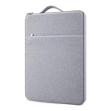 MicaYoung 14 Inch Laptop Sleeve Case WaterResistant Protecive Bag with Front Pocket Retractable Handle Notebook Carrying Case for 14 Inch Chromebook NotebookGray