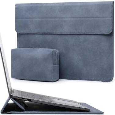 HYZUO 1516 Inch Laptop Case Bag Sleeve with Stand Feature for MacBook Pro 16 M5M4M3M2M1 ProMax 20262019 XPS 15 MacBook Pro 15 20152012 Samsung Galaxy Book Flex 15 Haze Blue