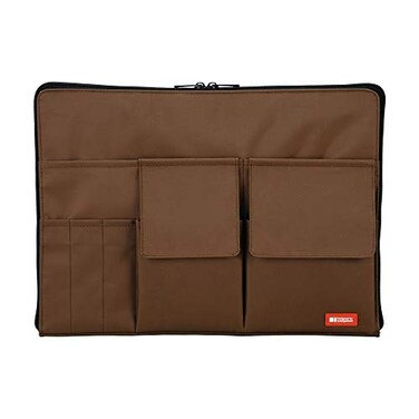LIHIT LAB Laptop Sleeve with Storage Pockets BaginBag 10 x 138 Inches Brown A75549