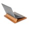 Moshi Muse Laptop Sleeve with Folding Stand for 13 MacBookLaptop Ergonomic 15Degree Convertible Stand Vegan Leather ZipperLess Magnetic Design Microfiber Inner Lining Caramel Brown