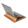 Moshi Muse Laptop Sleeve with Folding Stand for 13 MacBookLaptop Ergonomic 15Degree Convertible Stand Vegan Leather ZipperLess Magnetic Design Microfiber Inner Lining Caramel Brown