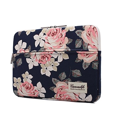 Canvaslife White Rose Laptop Sleeve 15 Inch 15 Case and 156 Laptop Bag