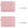 MOSISO Laptop Case 133 inch 13133 inch Laptop Sleeve Compatible with MacBook AirPro 13Pro 14 M5 M4 M3 M2 M1 HP Dell ASUS LenovoPolyester Vertical Computer Sleeve Bag with Pocket Pink