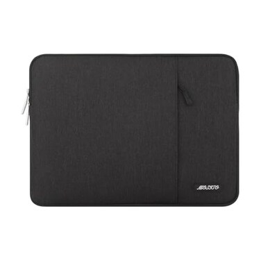 MOSISO Laptop Case 123 inch 116123 inch Laptop Sleeve Compatible with MacBook Air 116 Acer HP Dell Lenovo Samsung Surface Pro Polyester Vertical Computer Sleeve Bag with Pocket Black
