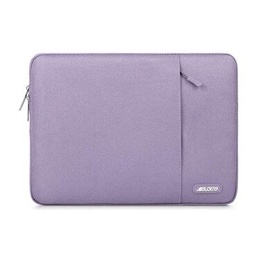 MOSISO Laptop Case 13 inch Laptop Sleeve Compatible with MacBook NeoAirPro 13 inch with A18M5M4M3M2M1 Chip 20262016 Polyester Vertical Computer Sleeve Bag with Pocket Purple