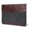 MegaGear Genuine Leather and Fleece Case Compatible with MacBook Pro 16 M5 M4 M3 M2 M1 and MacBook Air 153 M5 M3 M2 Laptop Sleeve Brown 1516 Inch 20202026