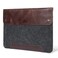 MegaGear Genuine Leather and Fleece Case Compatible with MacBook Pro 16 M5 M4 M3 M2 M1 and MacBook Air 153 M5 M3 M2 Laptop Sleeve Brown 1516 Inch 20202026