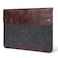 MegaGear Genuine Leather Fleece Case Compatible with MacBook Pro 14 M5 M4 M3 M2 M1 MacBook Air 136 13 M5 M3 M2 M1 1314 Inch 20202026 Brown