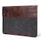 MegaGear Genuine Leather Fleece Case Compatible with MacBook Pro 14 M5 M4 M3 M2 M1 MacBook Air 136 13 M5 M3 M2 M1 1314 Inch 20202026 Brown