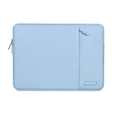 MOSISO Laptop Case 13 inch 13 inch Laptop Sleeve Compatible with MacBook Air M4 M3 M2 M1 20252018 Pro M2 M1 20252016 Polyester Vertical Computer Sleeve Bag with Pocket Air Blue