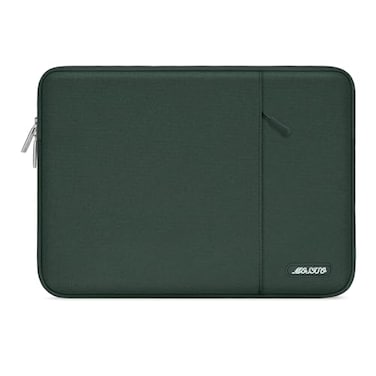 MOSISO Laptop Case 16 inch 15156 inch Laptop Sleeve Compatible with MacBook Pro 16 M5 M4 M3 M2 M1 HP Acer Dell Lenovo ASUS Polyester Vertical Computer Sleeve Bag with Pocket Midnight Green