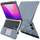 TT TYTX TYTX Compatible with MacBook Air 13 Inch Case PU Leather MacBook Air Cover for Model A2337 M1 A2179 A1932 20182021 Retina Display Touch ID with Vents and Stand Function Light Blue
