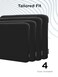 Lenovo Basic Laptop Sleeve 156 Inch NotebookTablet Compatible with MacBook AirPro Neoprene Material Soft Fleece Lining Zippered Top Opening Black