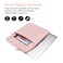 MOSISO Laptop Case 15 inch 15 inch Laptop Sleeve Compatible with MacBook Air M4 M3 M2 2025 2024 2023 Dell XPS Plus Square Quilted Vertical Computer Bag with PocketSmall Case Chalk Pink