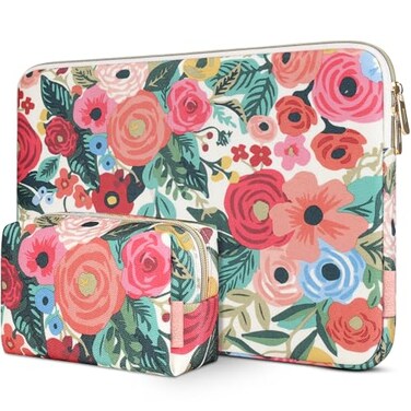DOMISO 17 inch Laptop Sleeve Protective Case Cover Compatible with 17173 inch HP Dell ASUS Lenovo ChromebookWaterproof Computer Cases Bag with Accessory PouchRose