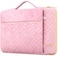 Lacdo 360 Protective 14 Inch Laptop Sleeve Case for HP Lenovo Dell ASUS Chromebook 14 HP Pavilion Stream 14 Dell Inspiron 14 Lenovo IdeaPad 14 AspireASUS ZenBook Computer Bag Sakura Pink