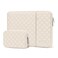 MOSISO Laptop Case 15 inch 15 inch Laptop Sleeve Compatible with MacBook Air M4 M3 M2 2025 2024 2023 Dell XPS Plus Square Quilted Vertical Computer Bag with PocketSmall Case Sand