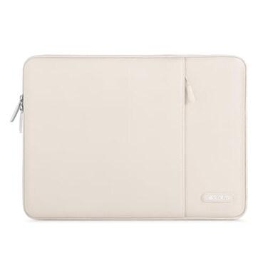 MOSISO Laptop Case 13 inch Laptop Sleeve Compatible with MacBook NeoAirPro 13 inch with A18M5M4M3M2M1 Chip 20262016 Polyester Vertical Computer Sleeve Bag with Pocket Sand