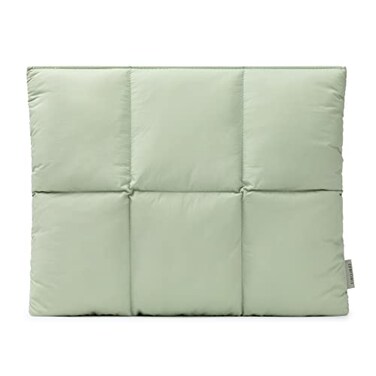 Comfyable Puffy Laptop Sleeve 15 16 Inch Quilted Puffer Laptop Carrying Case for Women Pillow Pouch Compatible for MacBook Air M5 MacBook Pro M5 ProMax 2026 Sage