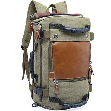 KAKA Travel Laptop Backpack Green 156inch Laptop Compartment