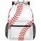 Kaifanee Baseball Backpack for Boys Sports Baseball Print Backpack 18 Inches Softball Bag Waterproof Travel Laptop Backpack